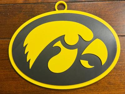 Iowa Hawkeyes Oversized Necklace Logo