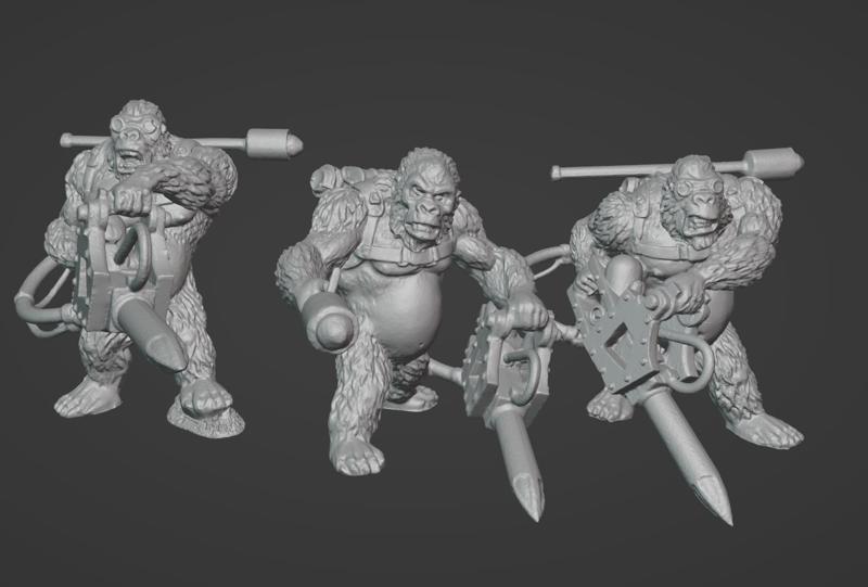 Dust 1947 - Axis - BLUTKREUZ GORILLA PIONEER SQUAD Proxy