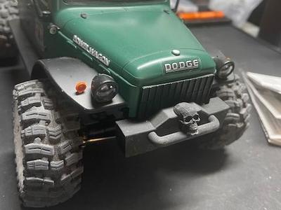 SCX24 Power Wagon Front Shorty Bumper