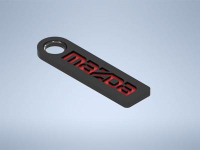 Mazda Eternal Flame Eunos old logo emblem keychain keyring
