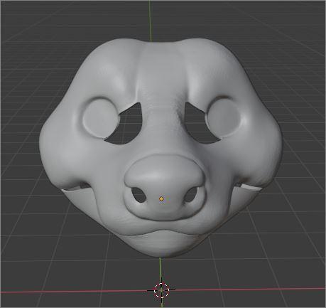 Semi-real Beaver Fursuit Headbase STL