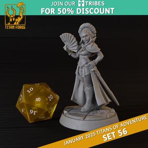 Female Human Rogue - DnD Hero Characters - Titans of Adventure Set 56