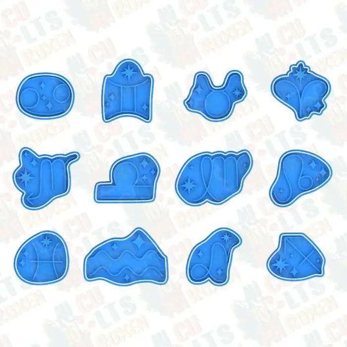 Zodiac signs cookie cutter set of 12