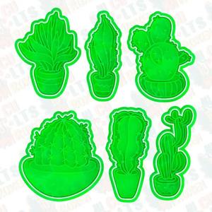 Cactus cookie cutter set of 6
