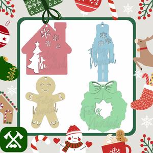 Christmas ornaments x4
