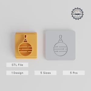 Christmas Tree Toy Stamp Tile, Multi-Size Set, Festive Decoration for Clay, Cookies, Fondant & More