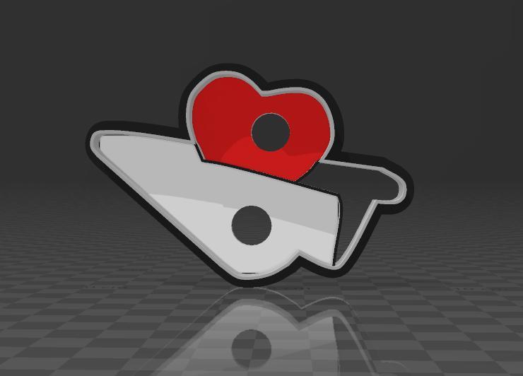 Valentine's Day - paper airplane cookie cutter