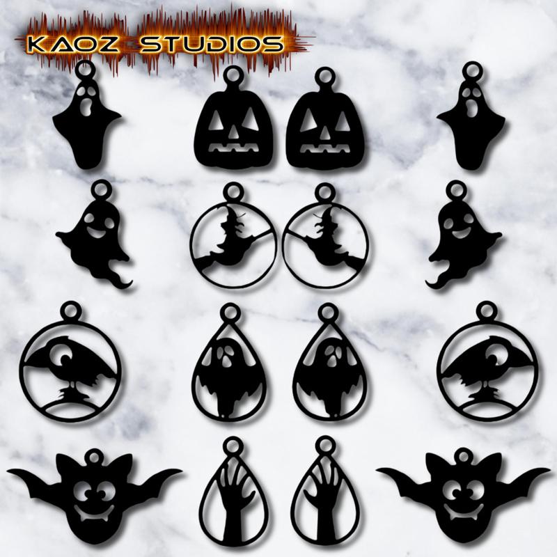 Halloween Earrings bundle Halloween jewelry pack of 8 Earring styles