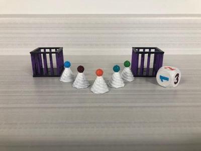 Board and game pieces