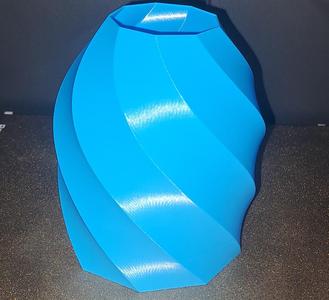 Bullet vase spiral