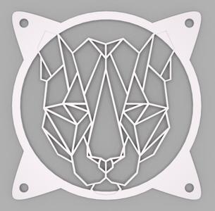 Geometric polygon Tiger FAN COVER 120 mm