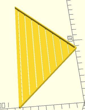 Miter triangle 10mm