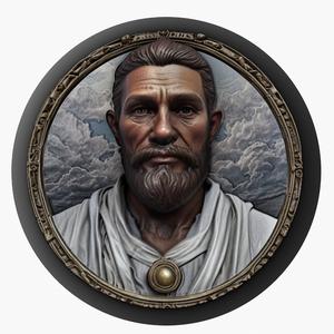 Zeno medallion pendant