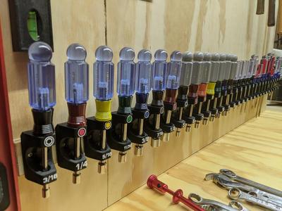 Screwdriver holders (Flat/PH/TX/Hex)