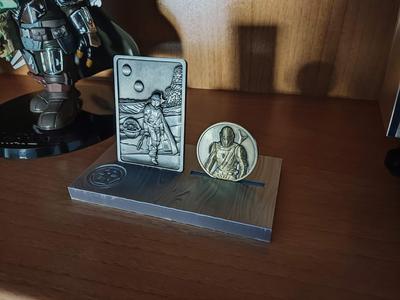 The Mandalorian Coin Ingot Display