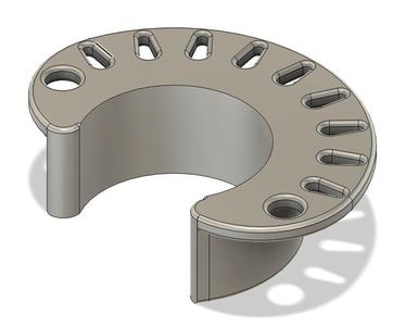 Lure holder for 25mm vertical rail