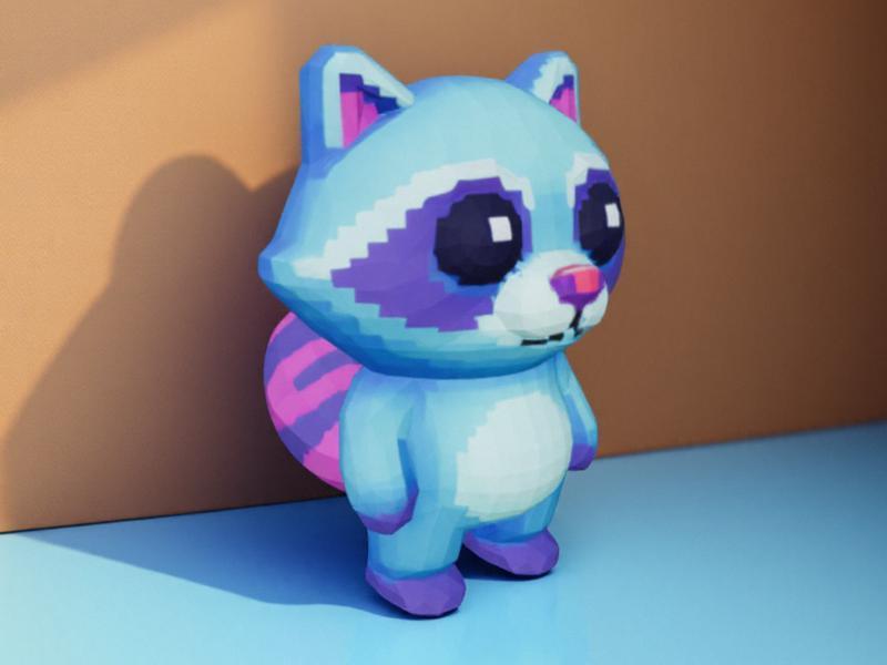 Pixel Bear -- Coloring Version