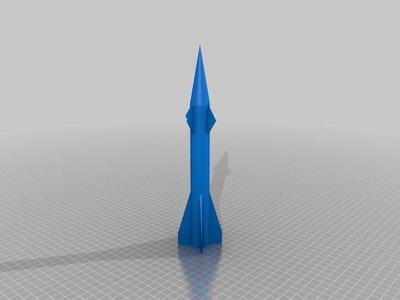 8 fin Big Base Rocket Prototype 6 250mm