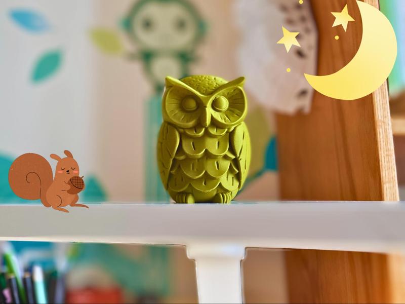 Midnight Guardian: Exquisite Owl Figurine