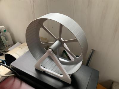 220mm Hamster Wheel - Filament Rack Modification