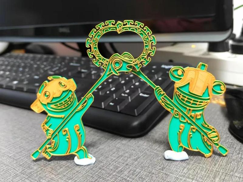 Smiling Nezha Barrier Beast Fridge Magnet