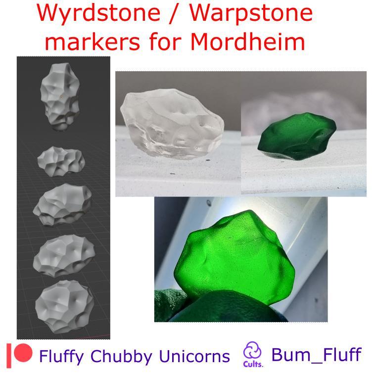 Wyrdstone Warpstone markers for Mordheim