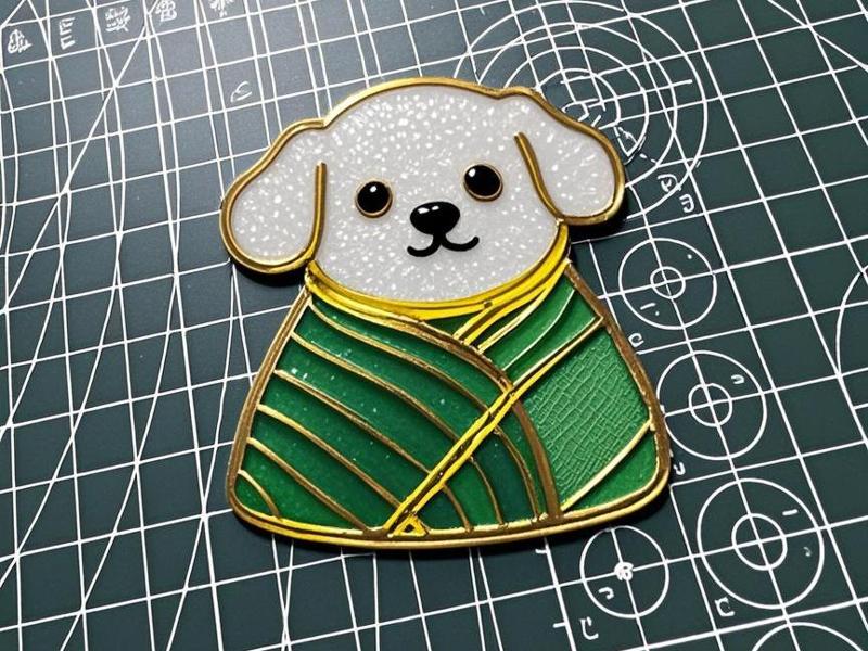 Dragon Boat Festival Zodiac Series Cloisonné Base - Dog (Click the blue link to download)