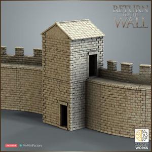 Roman Wall, Tower and wall variations