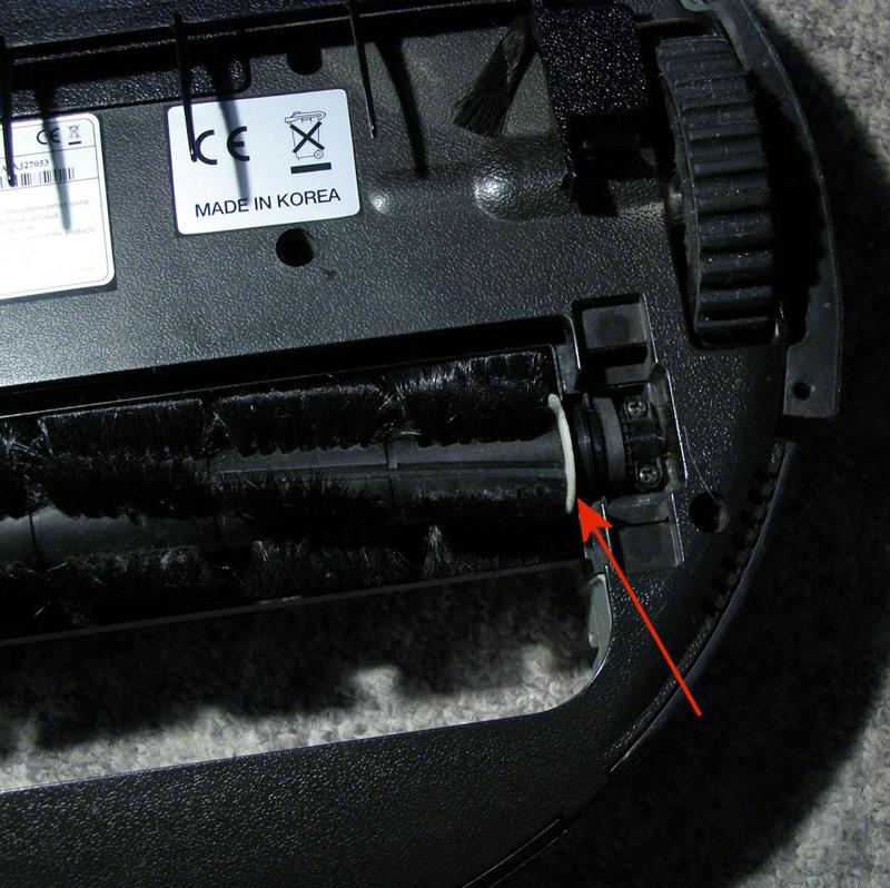 End-piece of main brush