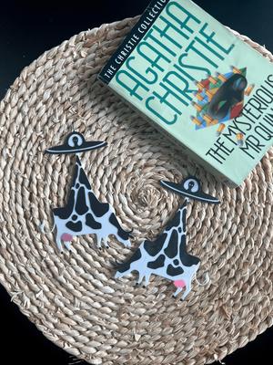 Cow abduction bookmark