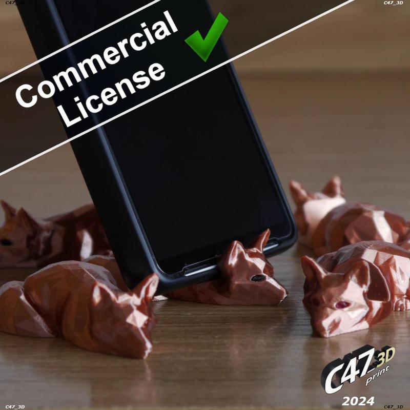 Fox Phone Holder / Keyring - Commercial License