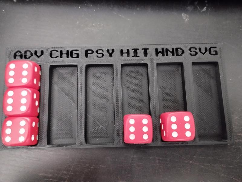 Fate dice holder dé du destin support eldar