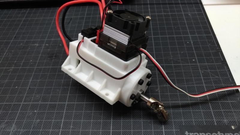 Tug DC motor mount