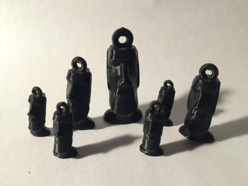 Moai Easter Island Head - Earrings and Pendants