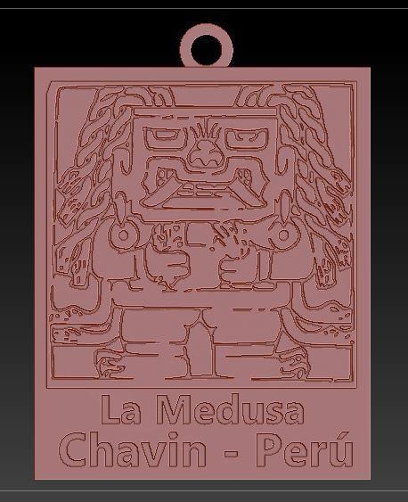 Medusa Chavin - 3D Mythological Fusion