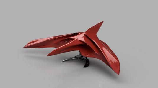 Space Glider / Spaceship with stand