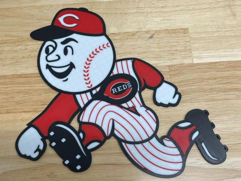 Cincinnati Reds Mr. Red Logo and Ornament 