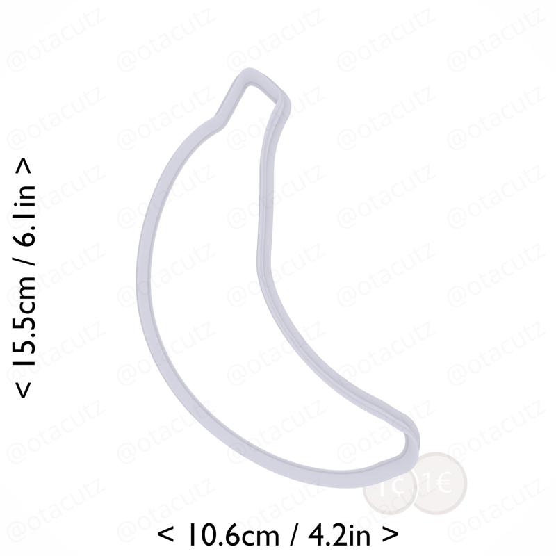 Banana Cookie Cutter 5.75in / 14.6cm