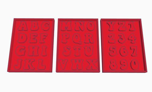 Mold to make large letter mold