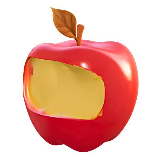 Bitten Red Apple