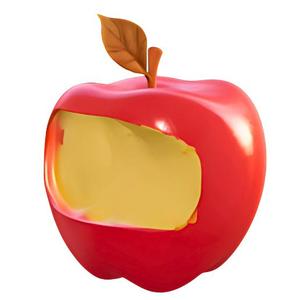 Bitten Red Apple