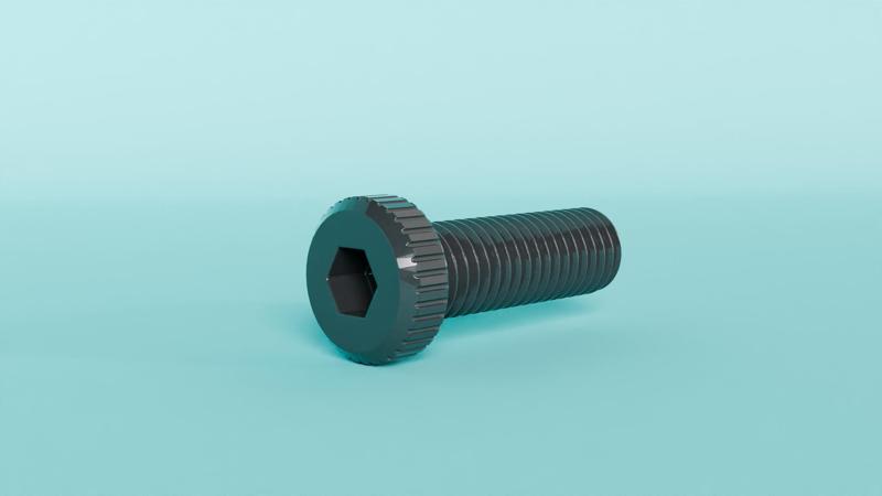 M8 x 1.25 x 25 Hand tightening screw