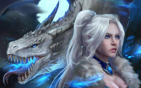 Luminous fairy dragon globe