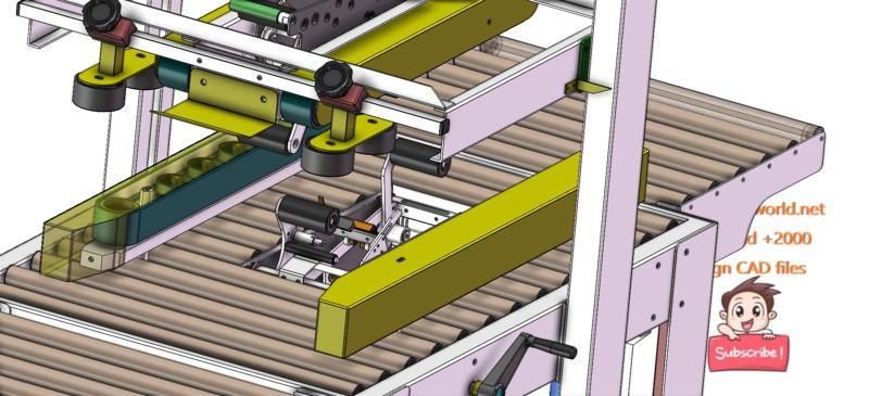 industrial 3D model Carton Sealing Machine