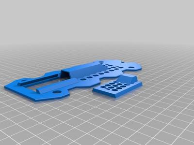 Bugs 6 / Drocon 8 top plate with insert for VTX and 1s lipo