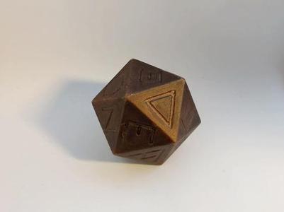 Greek D20 dice