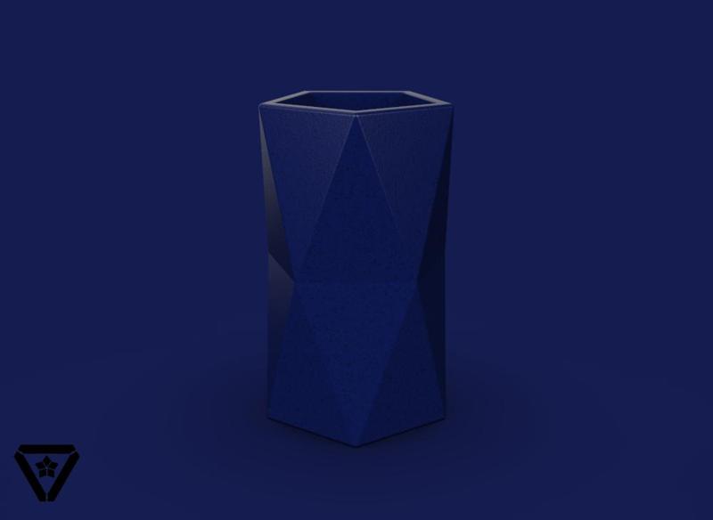 70. Facet Origami Geometric Planter Pot - V13 - Sora (Inches)