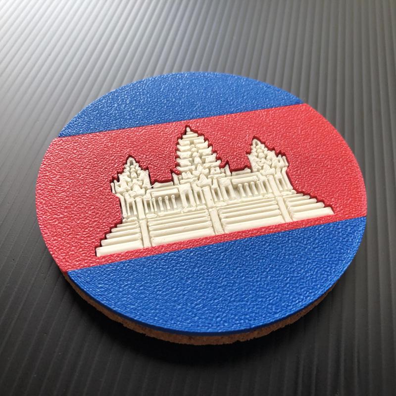 Cambodia - Flag Coaster
