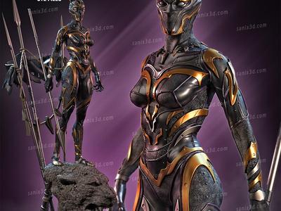 Black Panther Woman A1 mini perfectly adapted file