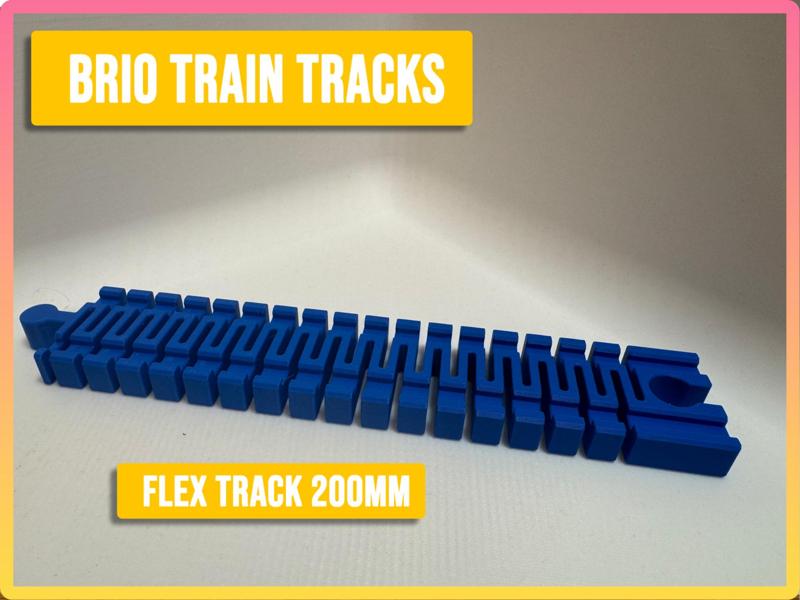 Flex Train Track compatible with Brio, Ikea, Hape